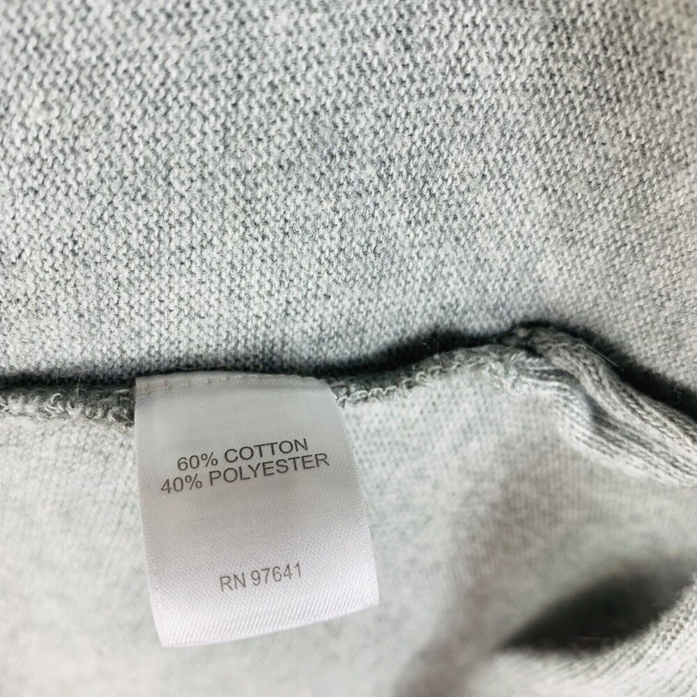 Pure Jill Cardigan Long Lagenlook Gray Pocket Open Front Size Small Petite PS - Picture 7 of 8